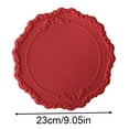 thumbnail image 2 of CHENjy Embossed Lace Silicone Coaster - Food-Grade Table Mat for Hot Pots/Bowls, Non-Slip & Washable, Nordic Style Home Accessories, 2 of 3