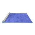 thumbnail image 2 of Ahgly Company Machine Washable Indoor Rectangle Oriental Blue Industrial Area Rugs, 4' x 6', 2 of 4