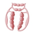 thumbnail image 1 of Rodillo masajeador de piernas con 21 ruedas para masaje de tejido profundo. Abrazadera única para piernas. Masaje muscular. Rosa, 1 of 9