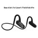thumbnail image 5 of Matsuzay Auriculares de conducción ósea Bluetooth inalámbricos impermeables cómodos de usar gancho para la oreja abierta peso ligero no en la oreja Cables de audio/vídeo negro, 5 of 8