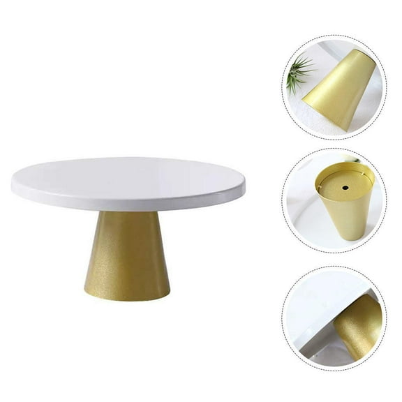 Luxshiny Golden Iron Cake Stand for Elegant Dessert Display at Weddings, Parties, and Celebrations, 12 inches