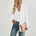 thumbnail image 5 of BUIGTTKLOP Women's Lightweight Open Front Cardigan Casual Long Sleeve Loose Cardigans with Pockets, 5 of 8