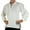 White#16, variant on LIIPEE Men Shirts Loose Fit Retro Solid Color Long Sleeve Turndown Collar Lace Up Blouse Top Man Comfortable Holiday Party Vacation Shirt,White,Xl