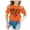 Shirts05-Orange, variant on Sgkm Teen Girl Shirts Kids Print Short Sleeve Tee Crewneck Plus Size Shirts Basic Top for Summer White 10-11 Years