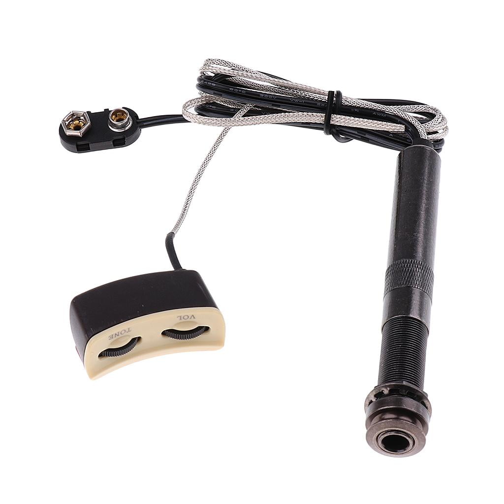LeeQinersw Acoustic Guitar Soundhole Preamp Pickup System for Guitar Parts Accessories