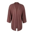 thumbnail image 4 of KOMOO Women Knit Cardigan Oversized Bat Sleeve Open Front Knitwear Lightweight Kimono Cardigan Sweater, 4 of 8