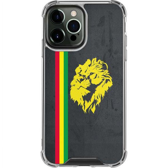Skinit Rasta Vertical Banner - Lion of Judah iPhone 13 Pro Max Clear Case
