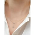 thumbnail image 4 of Imperial 1/20Ct TDW Diamond Alphabet I Pendant Necklace for Women in Yellow Gold Plated Sterling Silver, 4 of 6