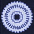 thumbnail image 1 of Ahgly Company Machine Washable Indoor Square Transitional Lapis Blue Area Rugs, 7' Square, 1 of 7
