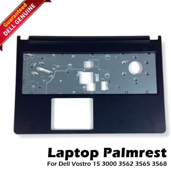 Pre-Owned Dell Vostro 3568 3562 3561 3565 Black Palmrest Upper Keyboard Cover Replacement - Part YV8R7 0YV8R7 CN-0YV8R7 9VW35