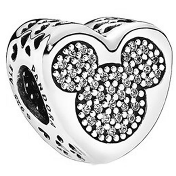 Pandora mickey shop love heart charm