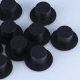 thumbnail image 3 of Sombreros de Navidad en miniatura para manualidades, gorros negros de piezas, suministros para manualidades, 23cm, 100, 3 of 4