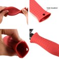 thumbnail image 3 of Advancent 4 piezas de cubierta de manija de olla, cubierta de envoltura de Color sólido, accesorio de cocina, cubiertas protectoras resistentes al calor Herramientas y accesorios para hornear Rojo Advancent HA062201-01, 3 of 6