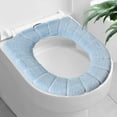 thumbnail image 4 of Fdksdf Cojín de asiento de inodoro grueso, funda universal para asiento de inodoro, funda para asiento de inodoro, limpieza, forma de O, color nórdico, cojín para asiento de inodoro, funda para, 4 of 4