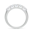 thumbnail image 2 of ANGARA IGI Certified Lab Grown Bar Set Five Stone Round Diamond Wedding Ring for Women in 14K White Gold (Size-3.8mm | 1 ct) | April Birthstone Jewelry for Her | Lab-Grown Diamond Engagement Rings, 2 of 4