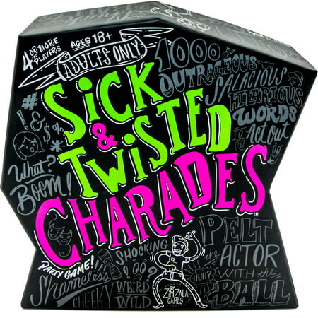 Sick and Twisted Charades, Adult party board game (Best New Board Games For Adults 2019)