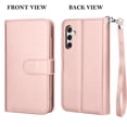 thumbnail image 3 of Tekcoo For Samsung Galaxy S26 Wallet Case with Credit Card Holder for Women Men, Flip PU Leather Wallet Phone Case for Galaxy S26, Detachable Magnetic Kickstand Cover with Wrist Strap, Rose Gold, 3 of 7