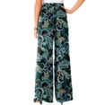 thumbnail image 3 of Jessica London Women's Plus Size Petite Everyday Stretch Knit Wide Leg Pant, 3 of 5