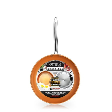 As Seen on TV 8.5u0022 Gotham Stainless Steel Fry Pan