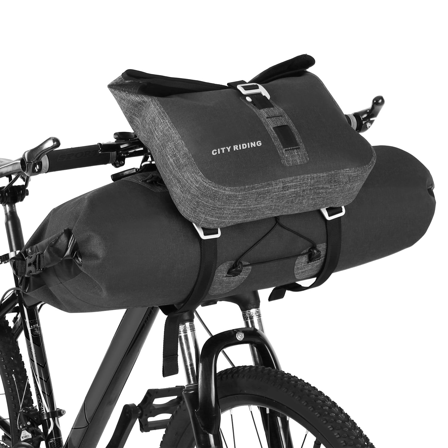 PJ Bicycle Saddle Bag With Water Bottle Pocket Waterproof MTB Bike Rear Bags 