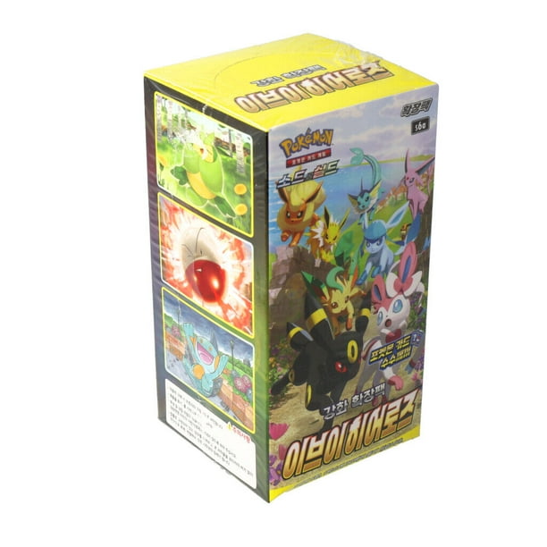 Pokemon TCG: Sword &amp; Shield Expansion Pack - Eevee Heroes Booster Box  [KOR Korean] - 30 Packs - Walmart.ca
