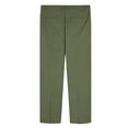 thumbnail image 5 of Men's Cotton Linen Elastic Waist Solid Color Casual Pants, Breathable Comfortable Trousers for Daily Relaxation and Wear,Green,2XL, 5 of 6
