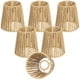 thumbnail image 2 of 6 pantallas de lámpara de ratán, repuesto de pantalla de ratán, pantalla de ratán tejida a mano Nature Touch para lámparas de mesa, lámparas de araña, luces colgantes, apliques de pared, 3.9 pulgadas, 2 of 6