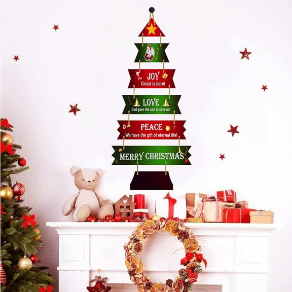 Christmas Wall Hanging Wooden Art Decoration Item for Home | Office | Living Room | Bedroom