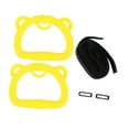 thumbnail image 4 of S SERENABLE 2 Pieces Gymnastics Rings with Webbing Gym Rings for Hotel Home Gym Exercise yellow, 4 of 9