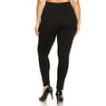 thumbnail image 2 of Premium Basic High Waisted Leggings - Plus Size - 1XL 2XL 3XL Black L/XL, 2 of 2
