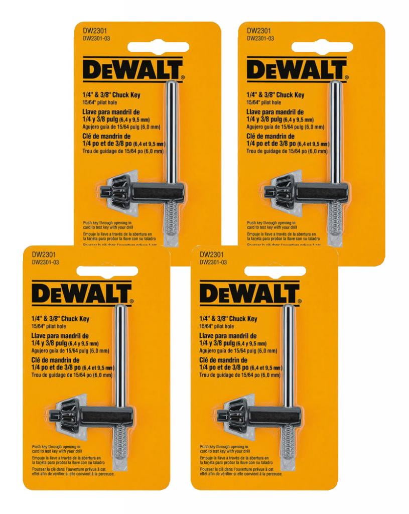 Dewalt 4 Pack Of Genuine OEM Replacement Chuck Keys DW23014pk