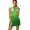 BZA1666, variant on Abstract Vector green wave Sports Dresses Women Tennis Dress with Separate Shorts One-Piece Slim Fit Golf Dress