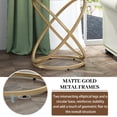 thumbnail image 5 of ASYA Gold End Table, Glass Accent Side Table for Living Room, Small Round Nightstand for Bedroom, 5 of 13