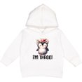 thumbnail image 2 of Inktastic 3rd Birthday Penguin 3 Year Old Girl Toddler Hoodie, 2 of 4