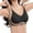 Black, variant on Bra Womens Seamless Push Up Underwire Sports Bra for Comfortable Close Bust Support Blue M