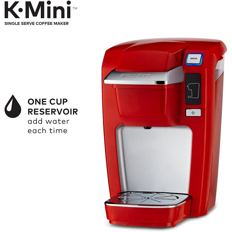 Keurig K15 Coffee Maker Single Serve K Cup Pod Coffee Brewer 6 to 10 Oz. Brew Sizes Chili Red