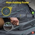 thumbnail image 5 of Landscape Fabric Pins, Thickened 8 Gauge Circle Top Landscape Pins-120 Pcs, Not Easy to Bend 6 inch Galvanized Landscape Fabric Stakes, More Holding Power Than U-Shape Garden Staples(120), 5 of 8