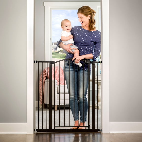 Regalo Extra Tall Bronze Arched Décor Baby Safety Gate, Age Group 6 to 24 Months, Baby Gate