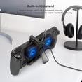 thumbnail image 6 of RGB Cooling Fan for Valve Steam Deck & Switch OLED, Cooling Fan Dock with Stand & USB-C Adaptor, Steam Deck Cooler USB-C Powered with Adjustable Speed & Blue RGB Lighting, 6 of 7