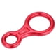 thumbnail image 3 of Descensor de cuerda con forma de 8 de 35 kN, anillo de rapel, equipo de rescate para escalada en roca (rojo), 3 of 13