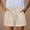 *Khaki, variant on ClodeEU Women’s Elastic Waist Shorts,Lightweight Casual Solid Color Summer Shorts with Pockets Army Green,Women's Plus L