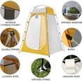 thumbnail image 6 of Portable Pop Up Privacy Shower Tent Spacious Changing Room for Camping Hiking Beach Toilet Shower Bathroom Green, 6 of 6