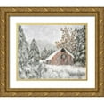 thumbnail image 1 of Murdock, Ramona 32x26 Gold Ornate Wood Framed with Double Matting Museum Art Print Titled - Christmas at the Ranch, 1 of 4