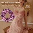 thumbnail image 4 of Winssy Natural Pure 100% Luxurious 22 Momme 6A Smooth-Super Soft Pure Real Mulberry Silk Scrunchies with Large Size Silk Hair Ties Elastic Band for Curly Hair, 4 of 7