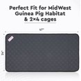 thumbnail image 5 of LUFTPETS Guinea Pig Fleece Cage Liners (2-Pack) | Waterproof Guinea Pig Pee Pads | Rabbit Cage Liner for Small Pets | 47" x 24" | Reusable Guinea Pig Pads for Clean & Comfortable, 5 of 6