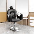 thumbnail image 1 of QinaQin Chaise de Salon de Coiffure, Chaise de Coiffage Hydraulique, avec Appuie-Tête et Repose-Pieds, Rotation à 360 Degrés et Dossier Réglable, Réglable de 96 à 109 cm, 1 of 8