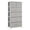 Gray & White, variant on 23 in. Gray & White Steel & Fabric Six Drawer Chest