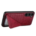 thumbnail image 4 of Allytech Slim Case Compatible with Samsung Galaxy S23 Plus, Crocodile Print PU Leather Magnetic Hidden Card Holder Kickstand Shockproof Full Body Protective Wallet Case for Women Men, Red, 4 of 7