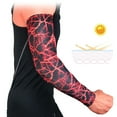 thumbnail image 3 of Clearance! Fdelink 1PC Arm Sleeves Breathable Anti-slip UV Protection Compression Sun Sleeves, Sleeves (Red), 3 of 9