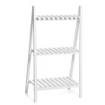 thumbnail image 2 of 3 Shelf Wood Ladder Bookcase Foldable Bookshelf Plant Stand Flower Pot Display Holder Home Garden Balcony Decor, 2 of 8